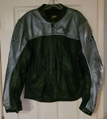 Chaqueta de motociclista AGV SPORT blindada de cuero genuino para carreras profesionales talla XL Foto 1 de 4