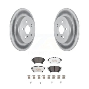 Rear Coated Disc Brake Rotors And Semi-Metallic Pads Kit For Toyota Corolla - Picture 1 of 10