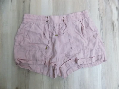 Pantalones Cortos Guess Mujer Cordón Cintura Elástica Rosa Talla M Foto 1 de 2
