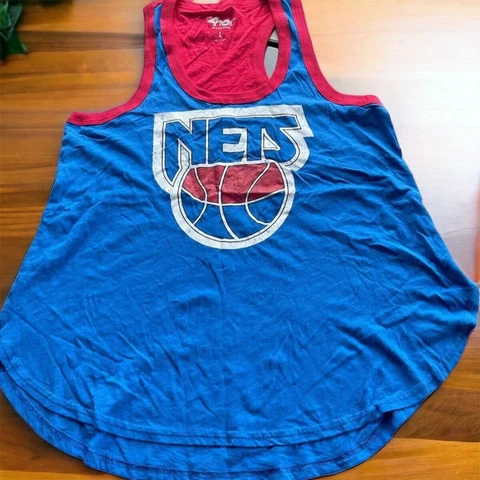 New Jersey Nets Women's Large Tank Jersey NBS 4her 🌿1490 Cover