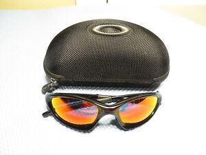 Oakley XX Twenty Jet Black w/ Ruby Iridium Sunglasses Rare Made in the USA