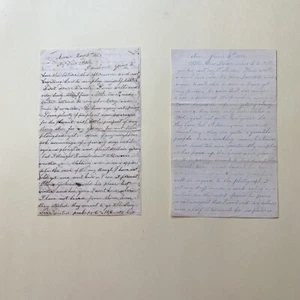 Lotto di 2 lettere COLE FAMILY Avon Fulton County Illinois 1865-1866 - Foto 1 di 7