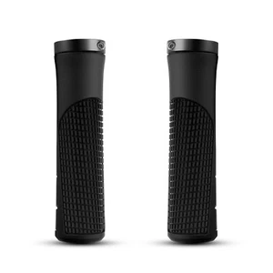 Ergonomic Handlebar Grips Rubber Bicycle MTB Cycling Lock-On Ends Bicycle Grips - Picture 1 of 8