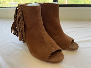 Kensie Dress Bootie Womens 8.5 Brown High Heel Open Toe Ladies - Picture 1 of 3