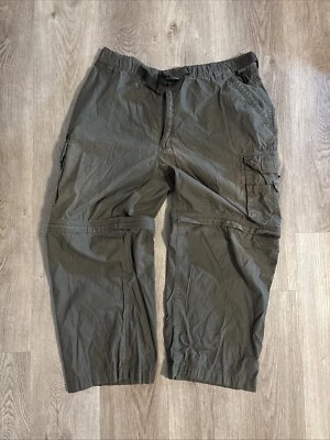 Pantalones de senderismo convertibles BC Clothing Omni-Shade para hombre verde militar 100 % nailon XXL Foto 1 de 4
