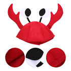 Tissu rouge non tissé Halloween chapeau crabe poilu costume enfant peluche dessin animé