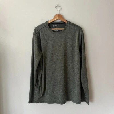 Matrix DriWear Green Long Sleeve T-Shirt Men's Size Large - Image 1 of 4