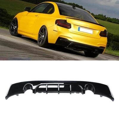 Rear Diffuser Lip For BMW 2014-2021 F22 2 Series M Sport Performance Gloss Black - Изображение 1 из 4