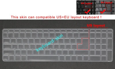 US Keyboard Skin Cover for HP 17-BA 17-G 17-N M7-N ENVY 15-AB 15-AQ M6-AE M6-AQ - Image 1 of 4