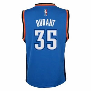 Camiseta deportiva Kevin Durant Oklahoma City Thunder NBA Adidas réplica azul juvenil (4-7) - Imagen 1 de 4