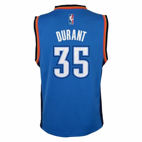 Kevin Durant Oklahoma City Thunder NBA adidas Replica Blue Jersey Youth (4-7) Cover