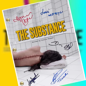 The Substance Script Autograph Signed Reprints 145 Pages- Demi Moore, Horror - Picture 1 of 7