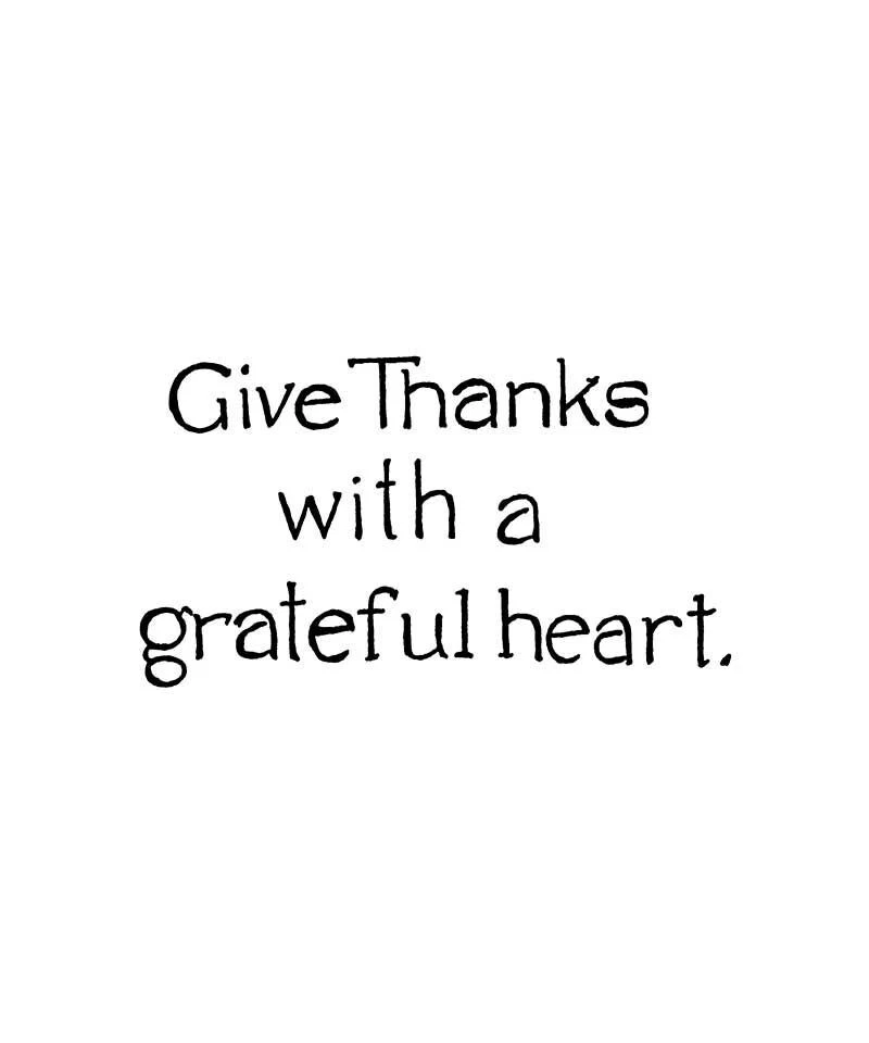 Sello de goma montado en madera Give Thanks Grateful Saying NORTHWOODS CC11350 nuevo Foto 1 de 1
