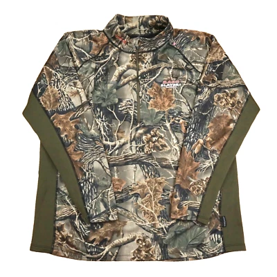 Scentlok 1/2 Zip Pullover Green Fleece XXL 3D Camo Hunting Insulated Base Slayer - Image 1 of 4
