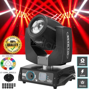 230W 7R Moving Head Beam Light Gobo 16+8 Prism RGBW DMX Disco Party Gig Show - Picture 1 of 24