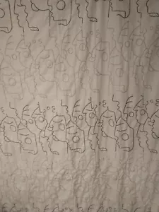 In diesem Zusammen weißer Duschvorhang Opalhaus Dschungel Silhouette neutral - Bild 1 von 6