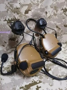Comtac-III C3 Tactical Headset TCA Peltor Helmet Ver. Noise Reduction Headphone - Picture 1 of 7