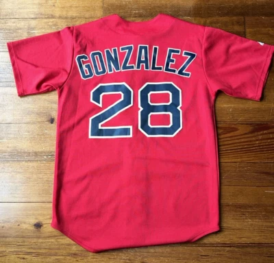Majestic MLB Boston Red Sox GONZALEZ #28 Baseball Jersey Medium - Image 1 of 4