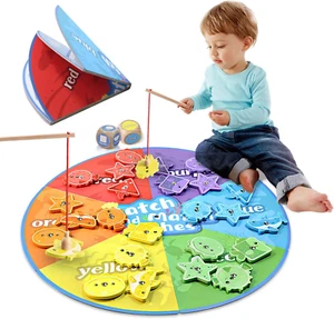 Montessori Toy for Toddlers,Fine Motor Toys Wooden Magnetic Fishing Game for Tod - Picture 1 of 12