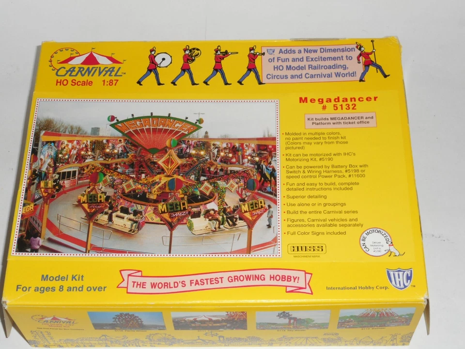 IHC Carnival Megadancer #5132 Funfair & Circus kit.New. Assembly req'd.HO Scale - Image 1 of 4