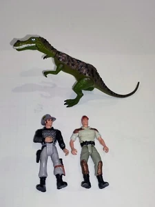 1997 Jurassic Park The Lost World / Baryonyx - Rare Dinosaur + 2 Vintage Figures - Picture 1 of 11