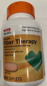 CVS Health Natural Daily Fiber Therapy For Regularity 100 Capsules Gentle Fiber
