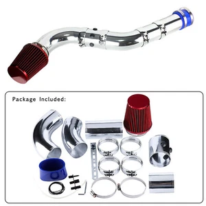 3in Red Car Cold Air Filter Injection Intake Kit Universal System Performance - Picture 1 of 12
