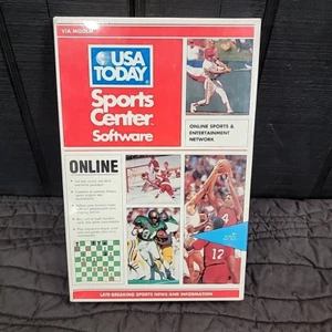 VTG Sports Center Software USA Today IBM PC DOS Sealed Rare Early 90s Internet - Picture 1 of 20