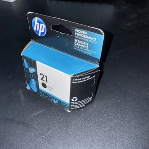 Genuine OEM HP 21 Black Ink Cartridge For OfficeJet/DeskJet (BRAND NEW) - Zdjęcie 1 z 7