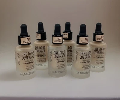 Catrice LOT OF 6 One Drop Coverage Concealer 003 PORCELAIN 0.23oz TRV SZ ASPICT - Image 1 of 4