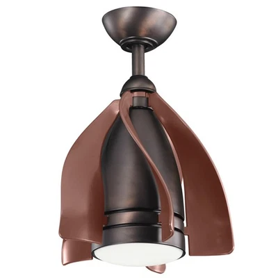 Kichler 300230 Bronze Terna 15" Fan With Blades, Led Light & Remote Control - Image 1 of 4