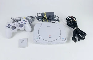 Pacchetto Sony PlayStation 1 PS One PS1 Mini Slim SCPH-101 controller cavo alimentazione - Foto 1 di 13