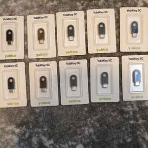 Brand New & Sealed - Yubico YubiKey 5C USB-C X 10 - Photo 1/2