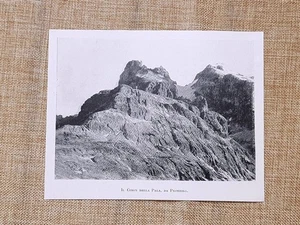 Il Cimon della Pala visto da Primiero nel 1900 Trentino Alto Adige - Picture 1 of 1