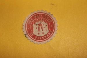 Siegelmarke - der Magistrat zu  Graudenz - Bild 1 von 2