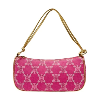 CELINE Macadam Small Pink Denim Shoulder Bag - Image 1 of 4