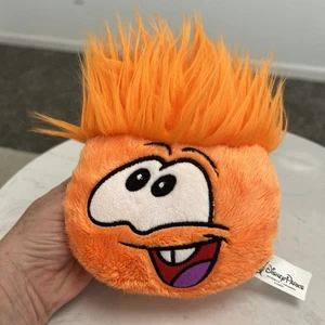 Disney Club Penguin Orange Smiling Puffle 6" Plush - AUTHENTIC Disney Parks RARE - Picture 1 of 8