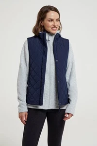 Mountain Warehouse Braila Women's Gilet Quilted Water Resistant Ladies Jacket - Picture 1 of 110