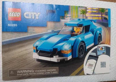 Lego 60285 Coche Deportivo Manual de Instrucciones Sin Ladrillos Ciudad Foto 1 de 2