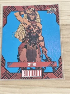 2023-24 Upper Deck Marvel Annual #74 Scythia Blue Foil Parallel - Picture 1 of 2