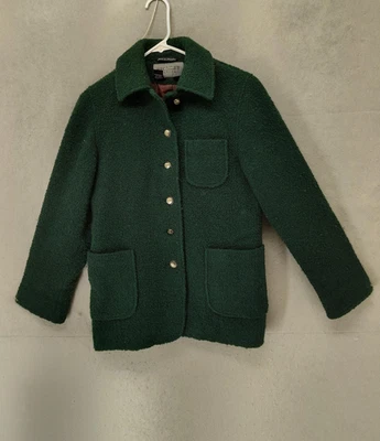 Chaqueta Bromley Petite Mujer 2P Mezcla Lana Boucle Botón Bolsillos Frontales Abrigo Foto 1 de 4