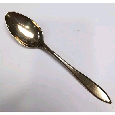 VTG Dirigold Dirilyte Goldware One Serving Spoon REGAL Gold Flatware MCM - Image 1 of 4