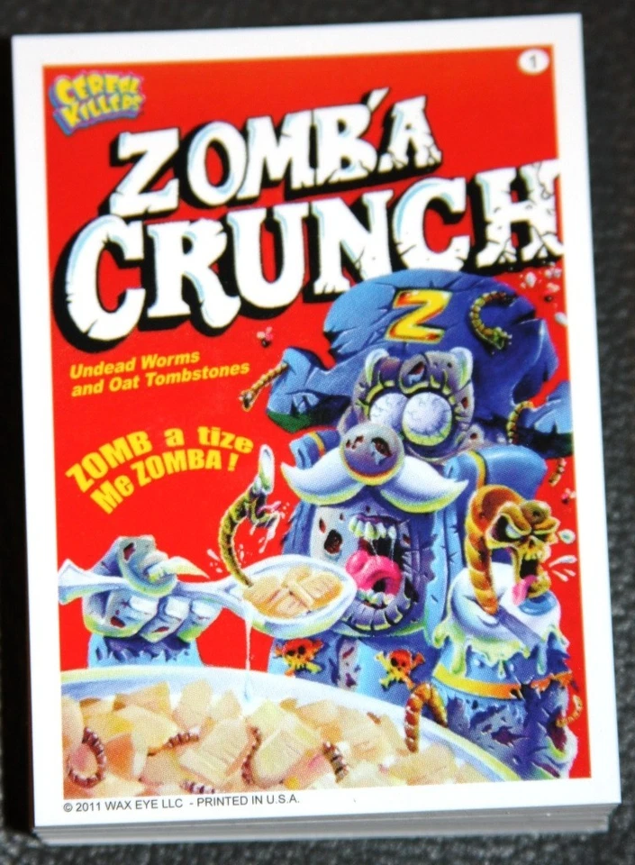 CEREAL KILLERS 1ST SERIES SET WACKY PACKAGES RARE JOE SIMKO GARBAGE PAIL KIDS - Image 1 of 1