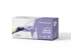 Fifth Pulse Nitrile Exam Latex Free & Powder Free Gloves - Lilac - 50pcs (M) - Picture 1 of 6
