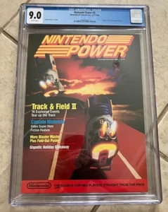 Nintendo Power Magazine #3 CGC 9.0!!!!!!!!! Track & Field II - Complete! - Picture 1 of 5