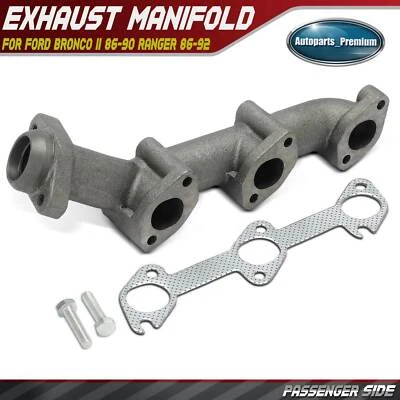 Colector de escape derecho con junta para Ford Bronco II 1986-1990 Ranger 1986-1992 Foto 1 de 4