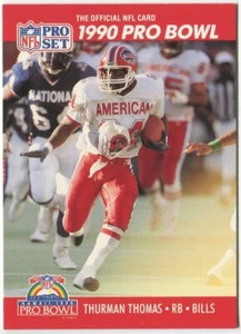1990 Pro Set #374 Thurman Thomas Buffalo Bills - Pro Bowl - Picture 1 of 2