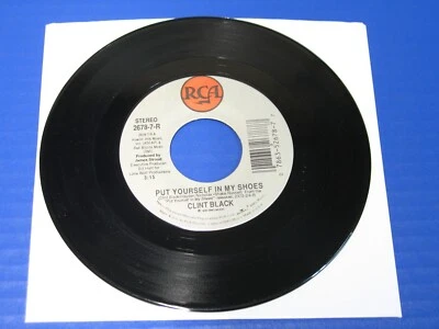 Clint Black - Put Yourself In My Shoes / Live and Learn - Country 45 VG+ VINYL - Image 1 of 3