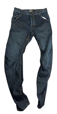 William Rast Jeans Men 29X34 Blue Twisted Arc Moto Bowleg - Image 1 of 4