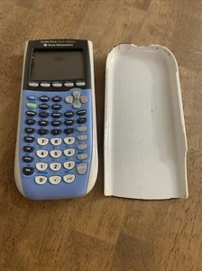 Texas Instruments TI-84 Plus Silver Edition Graphing Calculator - Blue- Working - Picture 1 of 6